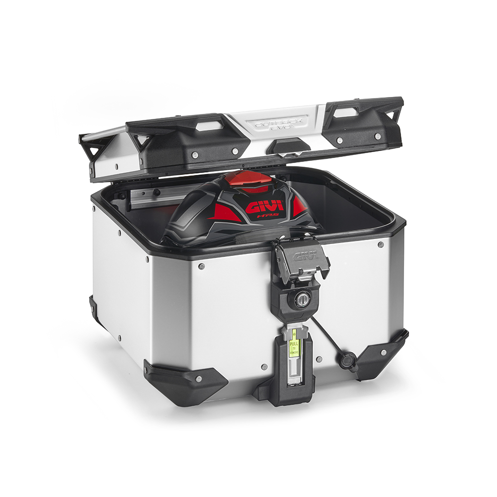 Maleta para moto MONOKEY® TREKKER OUTBACK EVO de aluminio anodizado, 42 L. - OBKEV42AA