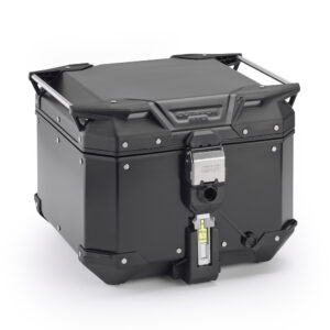 Maleta para moto MONOKEY® TREKKER OUTBACK EVO de aluminio acabado negro, 42 L. - OBKEV42B