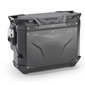 Maleta para moto lateral scantonata derecha Trekker Outback EVO Black Line 33 L. - OBKEVS33BR