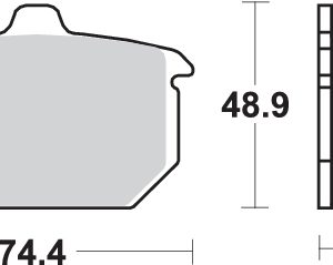 Pastilla de freno SBS P549-LF