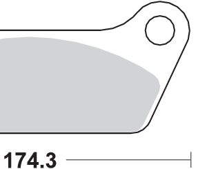 Pastilla de freno SBS P553-LF