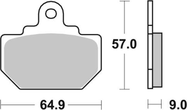 Pastilla de freno SBS P610-LF