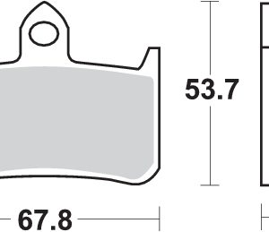 Pastilla de freno SBS P622-RQ