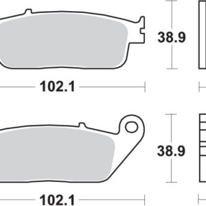 Pastilla de freno SBS P630-RQ