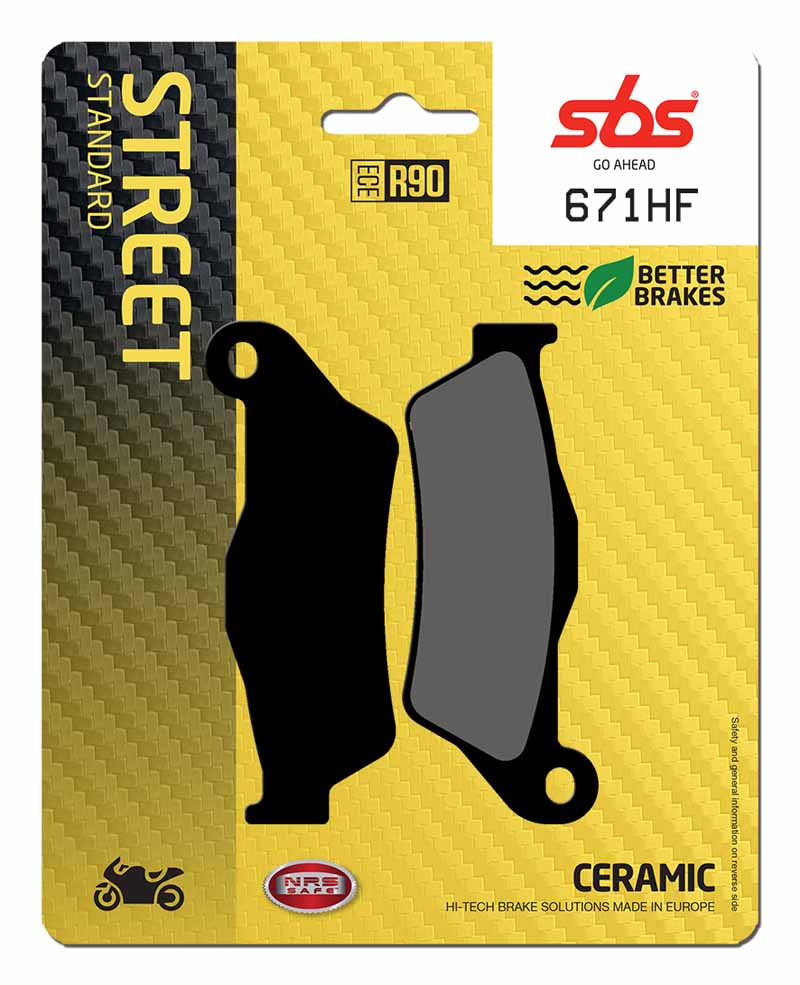 Pastilla de freno SBS P671-HF