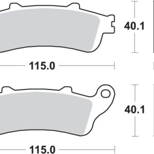 Pastilla de freno SBS P722-HS