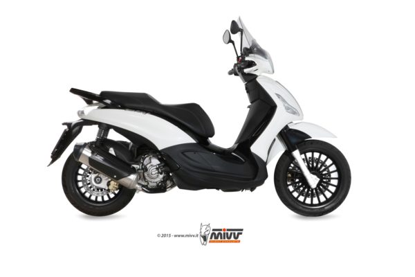 Escape Mivv Full system 1x1 Urban St. Steel Piaggio Beverly 125 2014-16