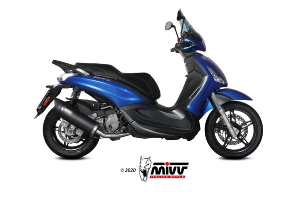 Escape Mivv Full system 1x1 Mover black Piaggio Beverly 350 2017-20