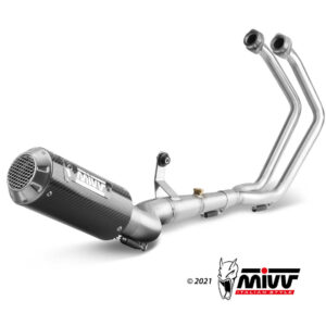 Mivv Full system 2x1 MK3 carbono Yamaha YZF R25 2015-24 / MT-03 2016-24 / R3 2015-24