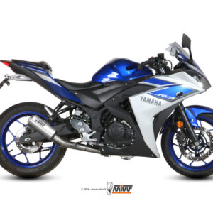 Mivv Full system 2x1 MK3 St. Steel Yamaha YZF R25 2015-24 / MT-03 2016-24 / R3 2015-24
