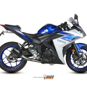 Mivv Full system 2x1 MK3 carbono Yamaha YZF R25 2015-24 / MT-03 2016-24 / R3 2015-24
