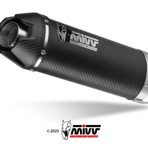 Mivv Full System 3x1 AK-1 CARBON con Tapa Carbono YAMAHA MT-09 / SP / FZ-09 24-25 / R9 2025-