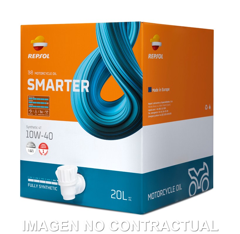 BIB REPSOL SMARTER SYNTHETIC 4T 10W-40 20L
