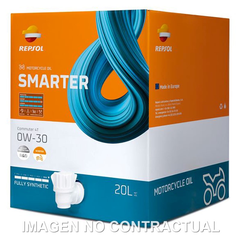 BIB REPSOL SMARTER COMMUTER 4T 0W-30 20L