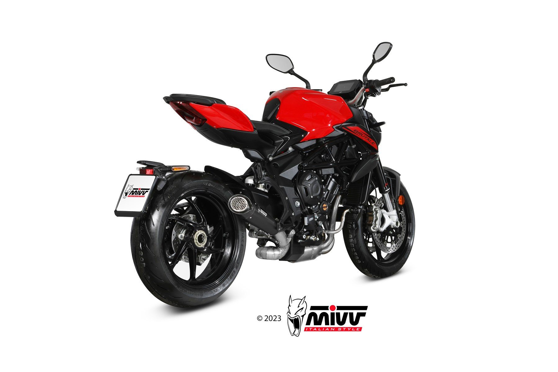 Mivv Slip-On Double Gun black Suzuki GSX-S 1000 / 1000 F 2015-20