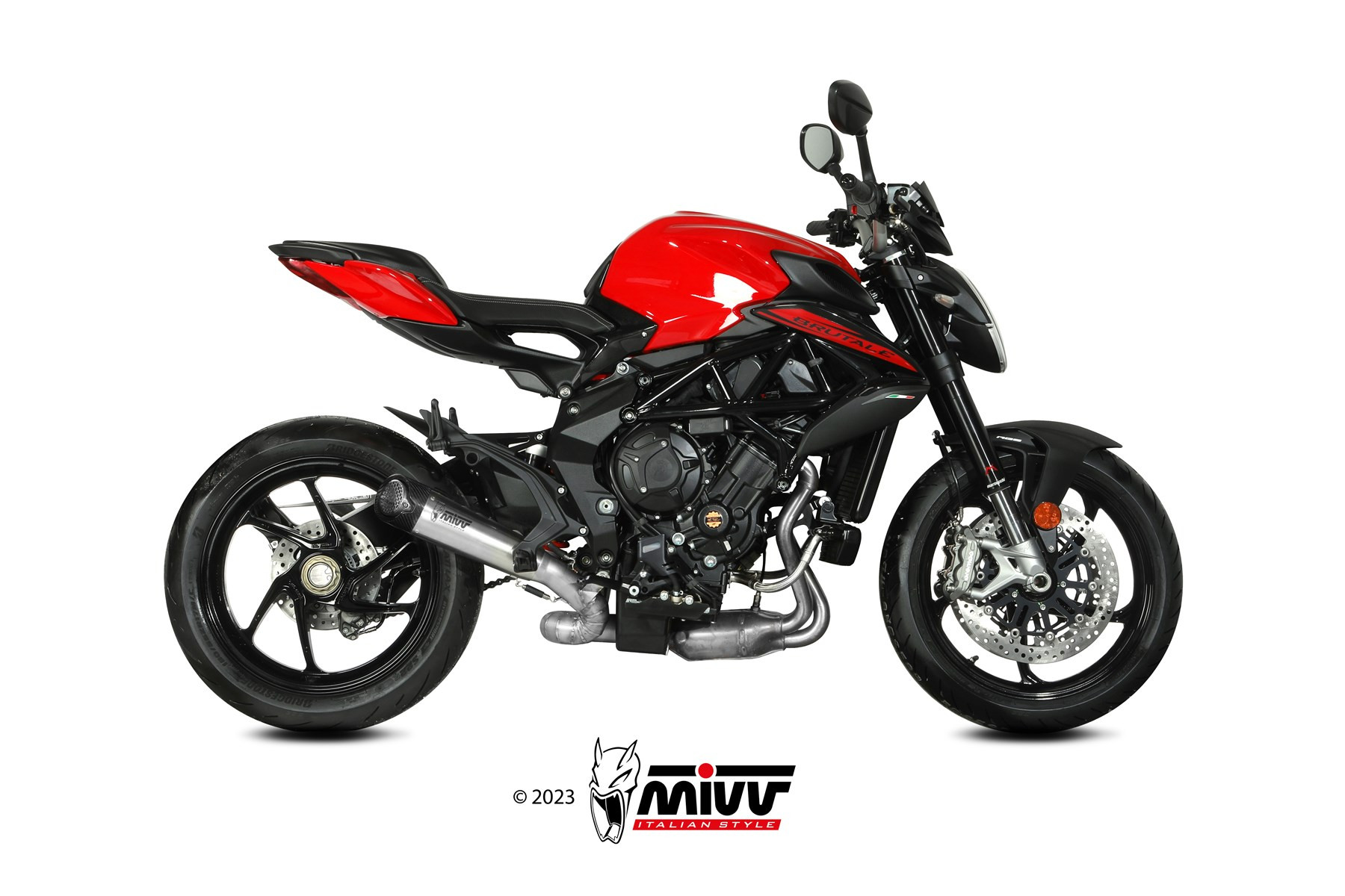 Mivv Slip-On X-M5 Titanium MV Agusta Brutale 800 / RR 2017-25