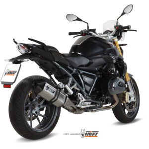 Mivv Slip-On Speed edge St. Steel con tapa carbono BMW R 1200 R / RS 2015-18