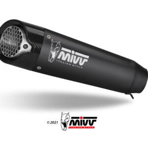 Mivv Slip-On X-M5 black Triumph Street Triple R / S / RS 2017-23