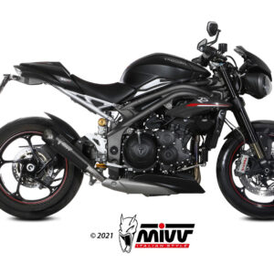Mivv Slip-On X-M5 black Triumph Speed Triple R / S / RS 2018-20