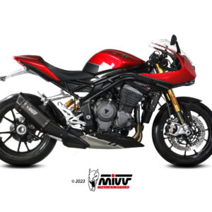 Mivv Slip-On SR-1 Black Titanium Triumph Speed Triple 1200 RR / RS 2021-24