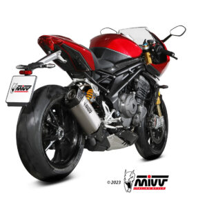 Mivv 2 Slip-On Mk3 carbono Triumph Speed Triple 1200 RR / RS 2021-24