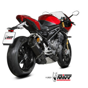 Mivv Slip-On SR-1 Black Titanium Triumph Speed Triple 1200 RR / RS 2021-24