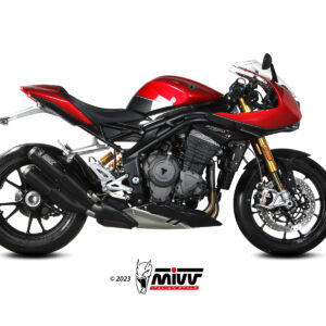 Mivv Slip-On Oval carbono con tapa carbono Honda CB 500 X 2021-25