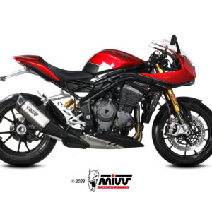 Mivv Slip-On SR-1 Titanium Triumph Speed Triple 1200 RR / RS 2021-24