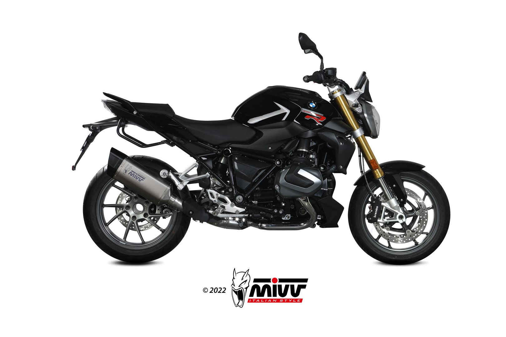 Mivv 2 Bolt-On GP black Kawasaki ZX-10 R 2006-07