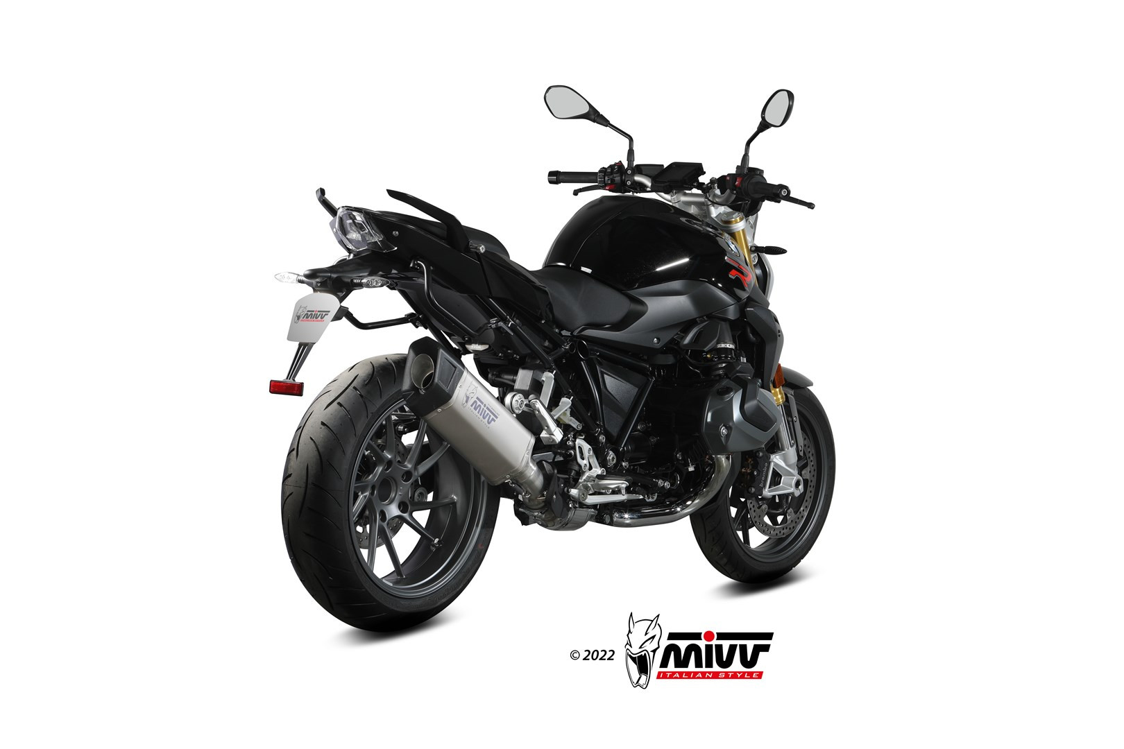 Mivv 2 Bolt-On GP black Kawasaki ZX-10 R 2006-07