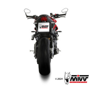 Mivv Full system 1x1 GP Black con tapa carbono Voge Brivido 125R 2023-24