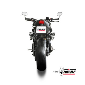Mivv Full System 3x1 X-M5 BLACK TRIUMPH STREET TRIPLE 765 R / RS 2025-