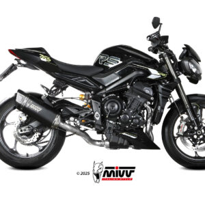 Mivv Full System 3x1 SR-1 BLACK TITANIUM TRIUMPH STREET TRIPLE 765 R / RS 2025-