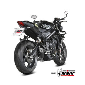Mivv Full System 3x1 X-M5 BLACK TRIUMPH STREET TRIPLE 765 R / RS 2025-