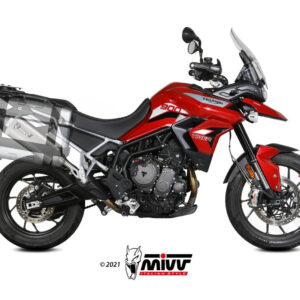 Mivv Slip-On Speed edge St. Steel con tapa carbono Triumph Tiger 900 / GT / Pro / Rally 2021-25