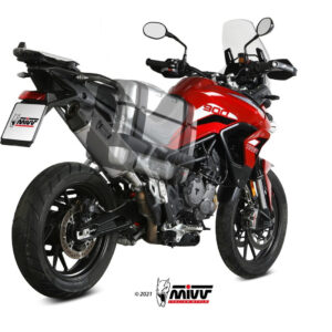 Mivv Slip-On Speed edge St. Steel con tapa carbono Triumph Tiger 900 / GT / Pro / Rally 2021-25