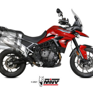 Mivv Slip-On Oval carbono Triumph Tiger 900 / GT / Pro / Rally 2021-25