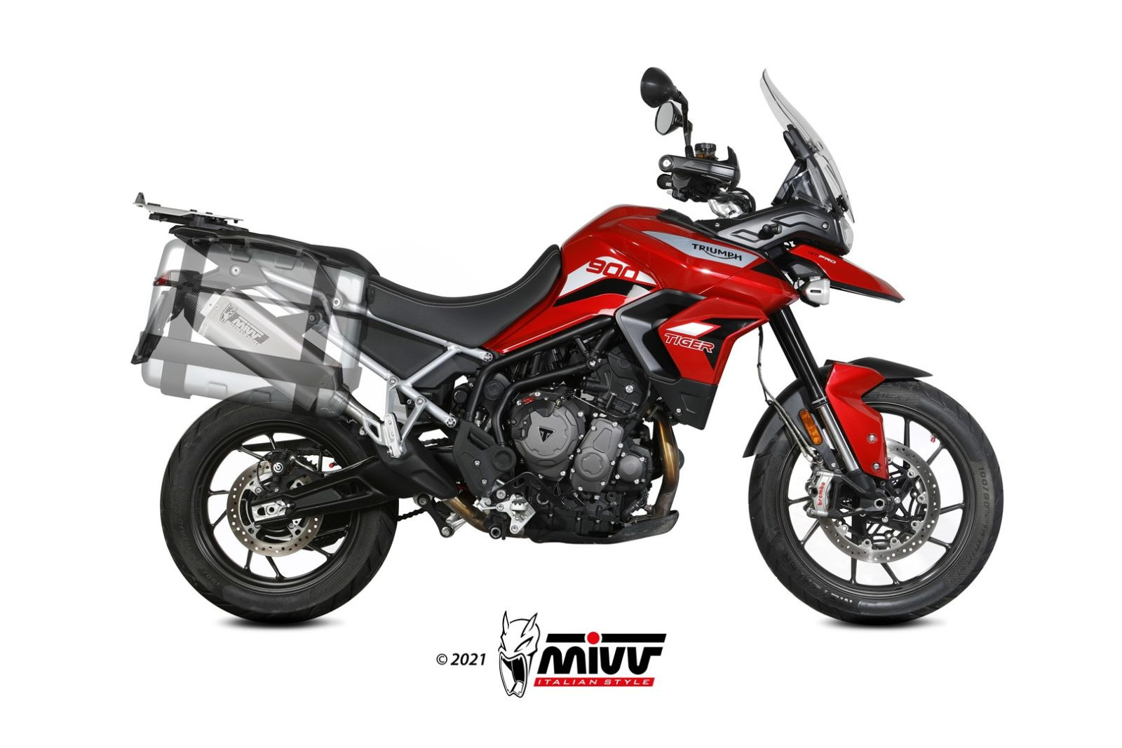 Mivv Slip-On GP carbon Triumph Speed Triple 2005-06