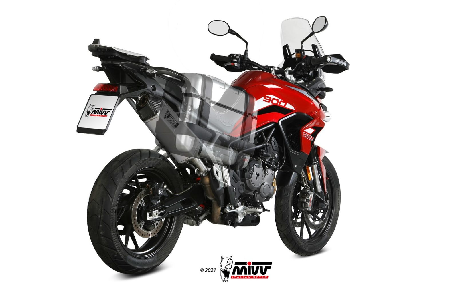 Mivv Slip-On GP carbon Triumph Speed Triple 2005-06