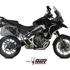 Mivv Slip-On Dakar Black Triumph Tiger 1200 GT / Rally 2021-25