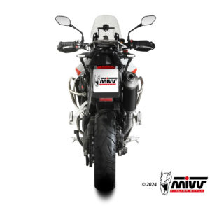 Mivv Slip-On Oval black con tapa carbono QJ Motor SRT 800 S / X / SX 2024