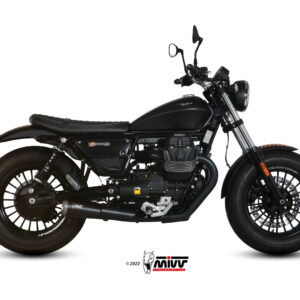 Mivv 2 Slip-On Ghibli black Moto Guzzi V9  Bobber / Roamer 2016-20