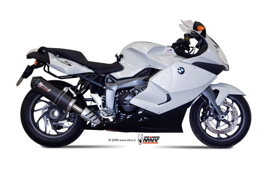 Mivv Slip-On Oval carbono con tapa carbono BMW K 1300 R / S 2009-16