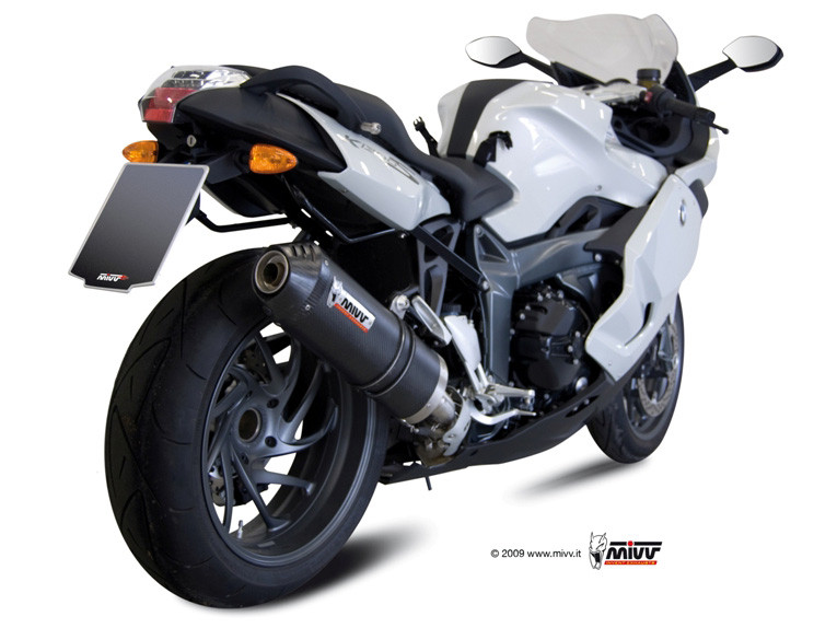 Mivv Slip-On Oval carbono con tapa carbono BMW K 1300 R / S 2009-16