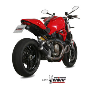 Mivv 2 Slip-On Mk3 carbono Ducati Monster 1200 / S 2014-16