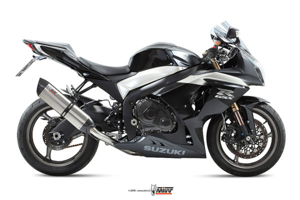 Escape Mivv 2 Slip-On Suono St. Steel con tapa carbono Suzuki GSX-R 1000 2009-11