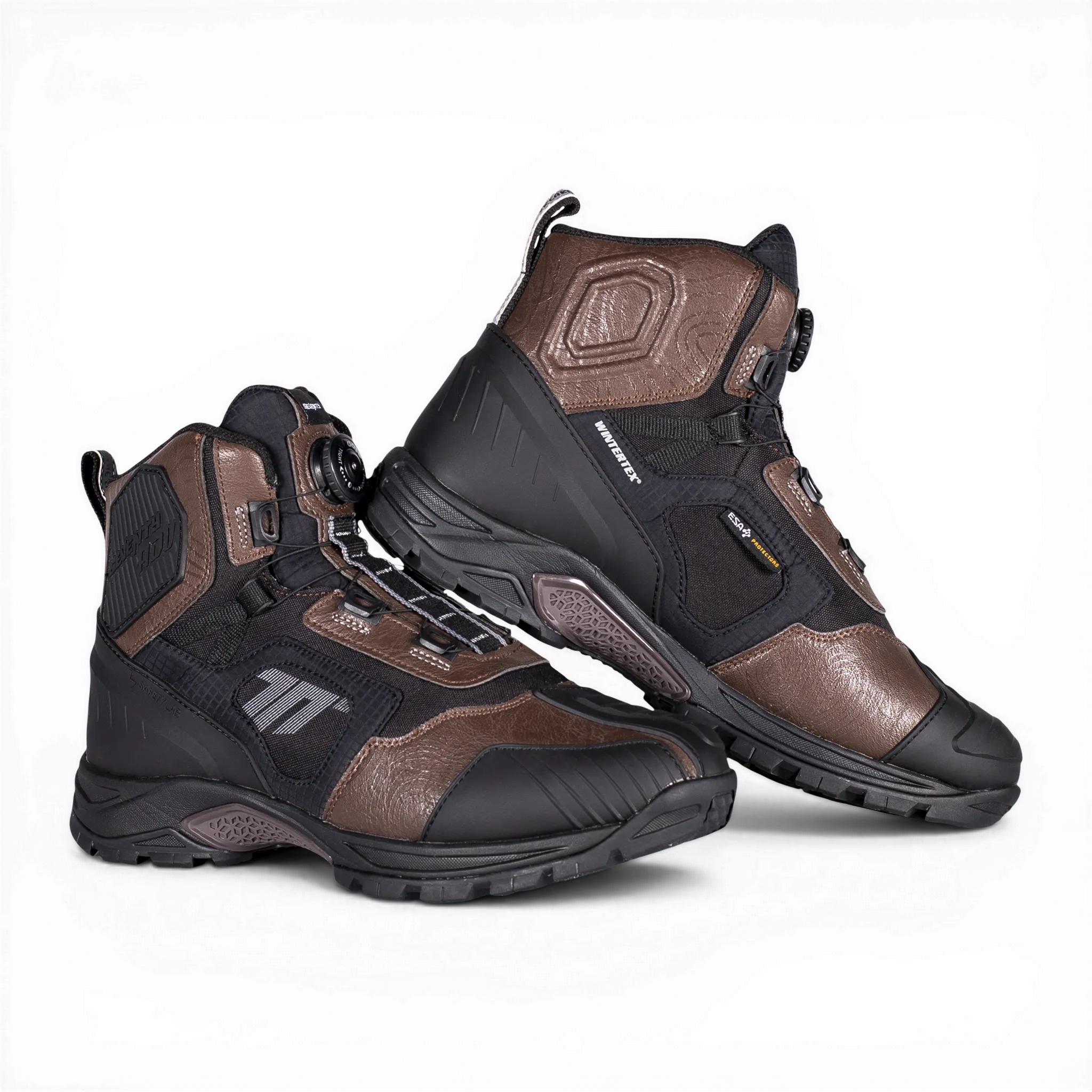 BOTA SD-BA7 STELVIO BAJA NEGRA/MARRÓN