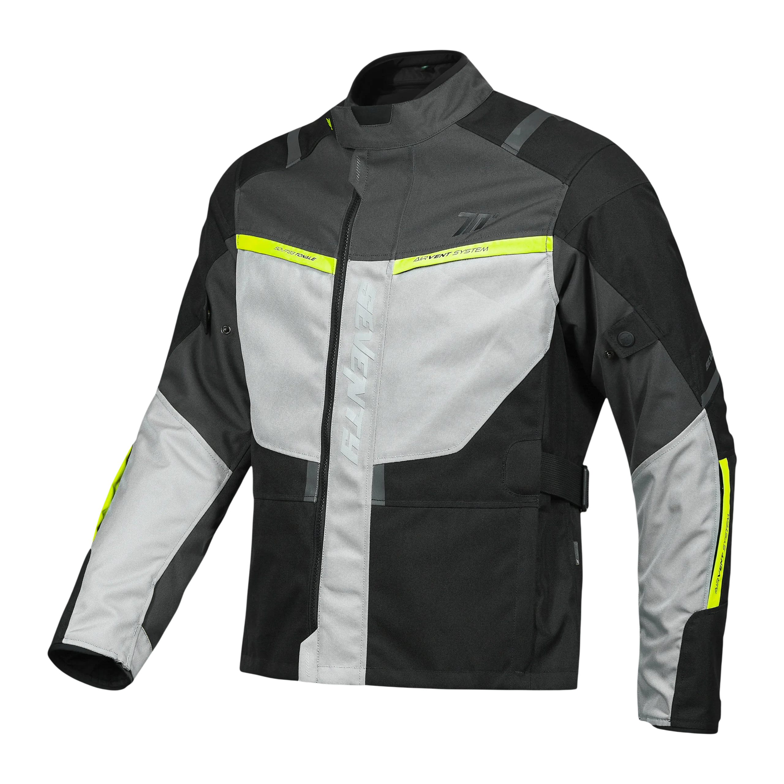 CHAQUETA SD-JT83 TONALE HOMBRE NEGRO/GRIS/AMARILLO FLUOR
