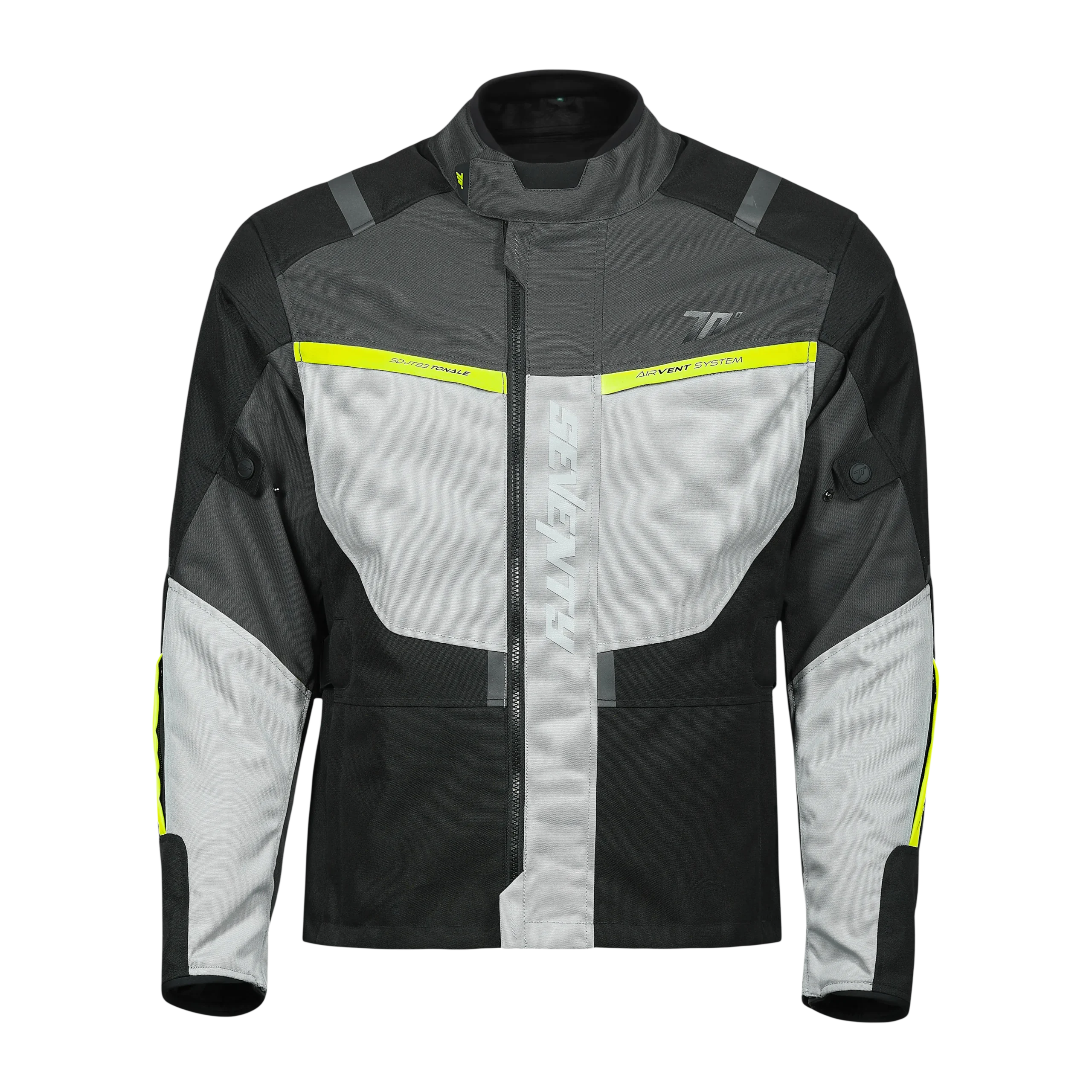 CHAQUETA SD-JT83 TONALE HOMBRE NEGRO/GRIS/AMARILLO FLUOR