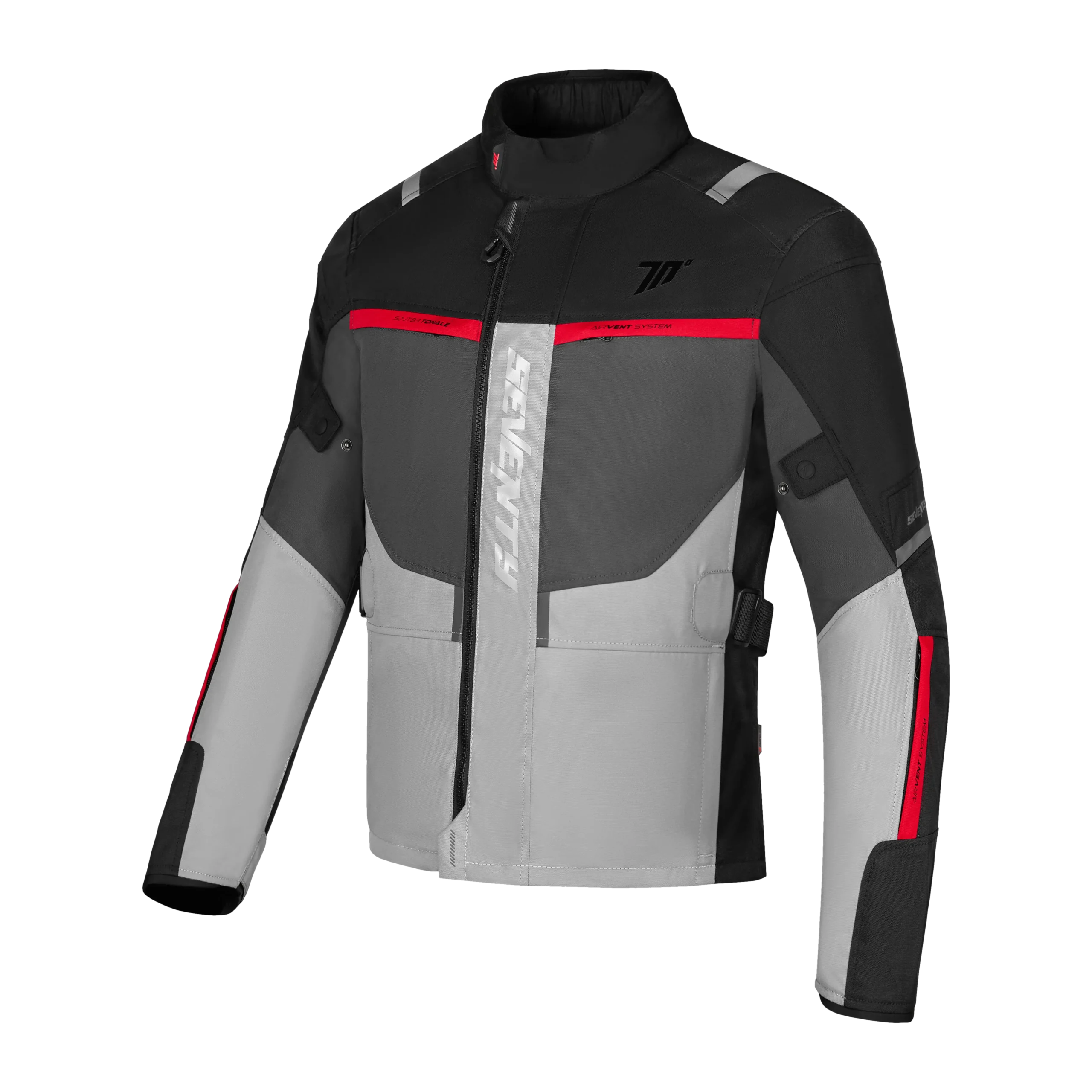 CHAQUETA SD-JT83 TONALE HOMBRE NEGRO/GRIS/ROJO